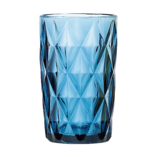 Copo Alto de Vidro Diamond Azul 6500 Lyor