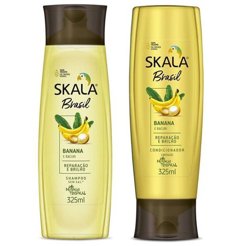 Kit Shampoo   Condicionador Banana e Bacuri 325ml Skala