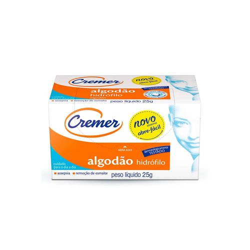 Algodão Hidrófilo 25g Cremer
