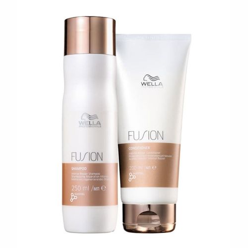 Kit Shampoo 250ml   Condicionador 200ml Fusion Wella