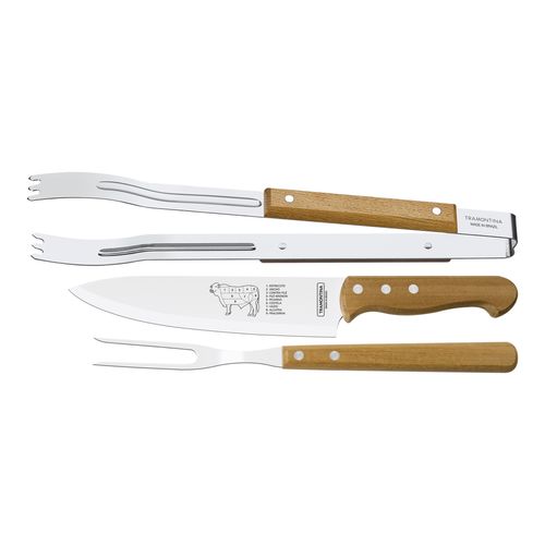 Jogo para Churrasco 3 Pçs 22399/075 Tramontina