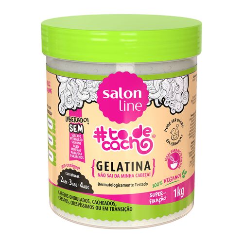 Gelatina #todecacho Não sai da Minha Cabeça 1kg Salon Line