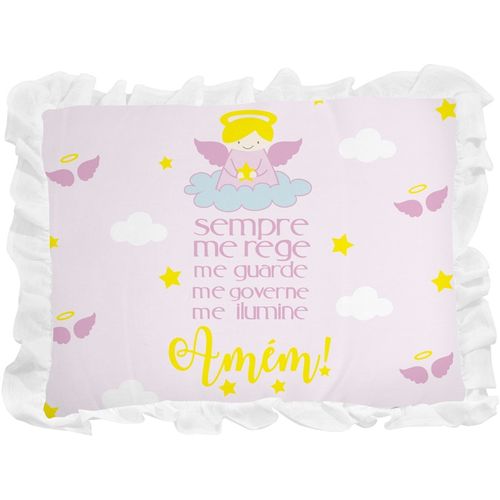 Travesseiro Anjo da Guarda Rosa Incomfral