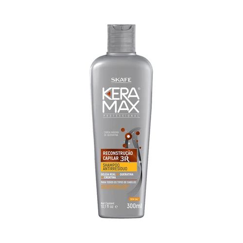 Shampoo Antirresíduo Keramax Reconstrução Capilar 300ml Skafe