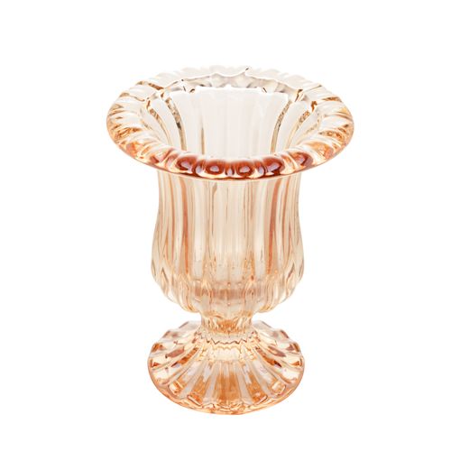 Vaso De Vidro Com Renaissance Âmbar 14,5cm 7755 Lyor