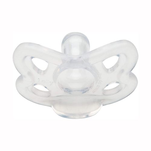 Chupeta Silicone 0 a 6 meses Tam 1 Transparente Lolly