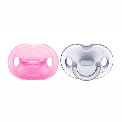 Chupeta Silicone Menina 0 a 6 meses Tam 1 Lolly