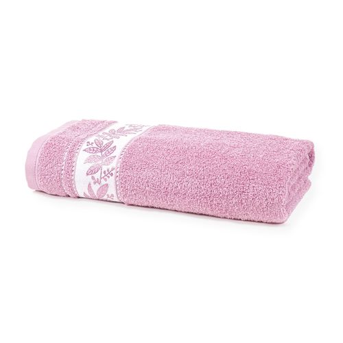 Toalha de Banho Relva Rosa Santista Prata