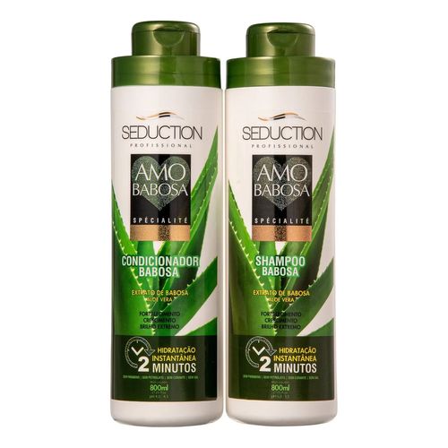 Kit Shampoo   Condicionador 800ml Amo Babosa Eico Cosméticos