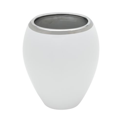Vaso Decorativo Cerâmica 15x13 Branco 60130 Rojemac