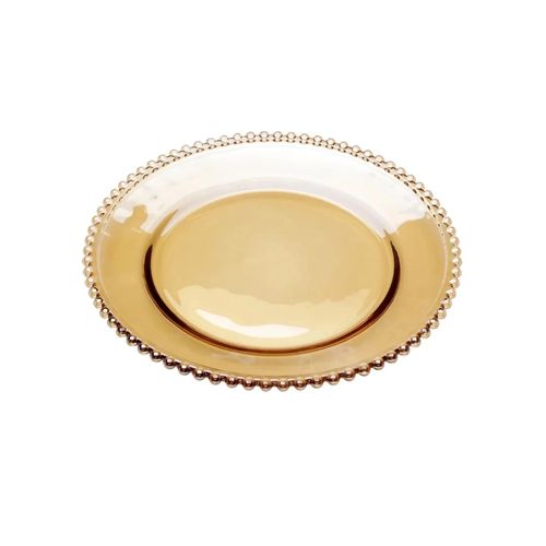 Prato Cristal Pearl Âmbar 20cm 27664 Wolff
