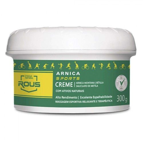 Creme de Massagem ROUS Arnica Sports 300g DÁgua Natural