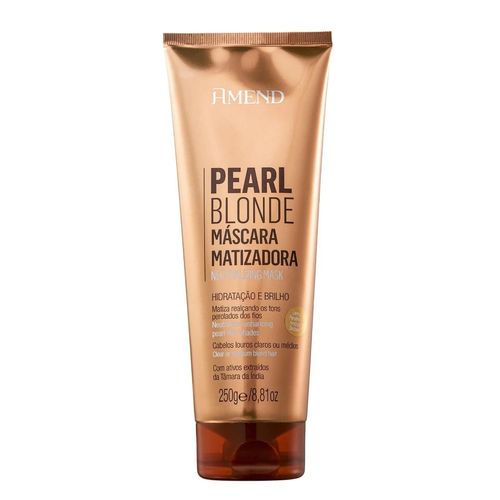 Máscara Matizadora Pearl Blonde Hidratação e Brilho 250g Amend