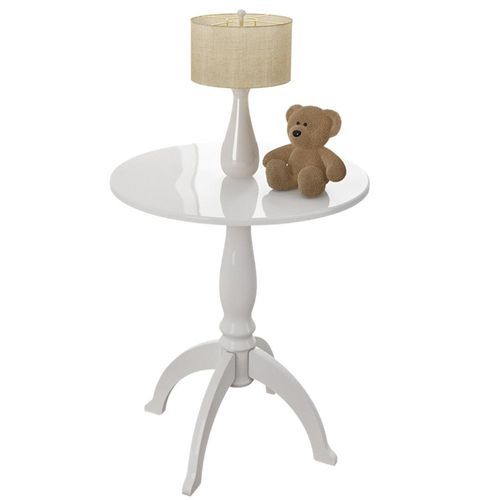 Mesinha Bili Branco Brilho Peroba Móveis