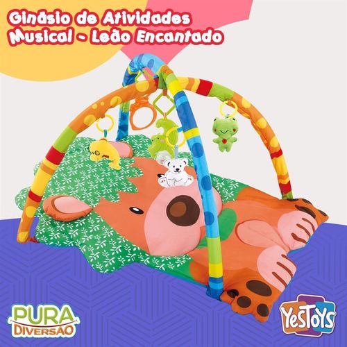 Ginásio e Tapete de Atividade Musical Leão Encantado Yes Toys
