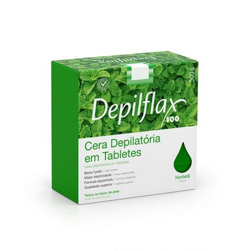 Cera Quente Depilatória Hortelã 500g Depilflax