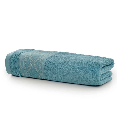 Toalha de Banho Giovana Azul Piscina Santista Unique