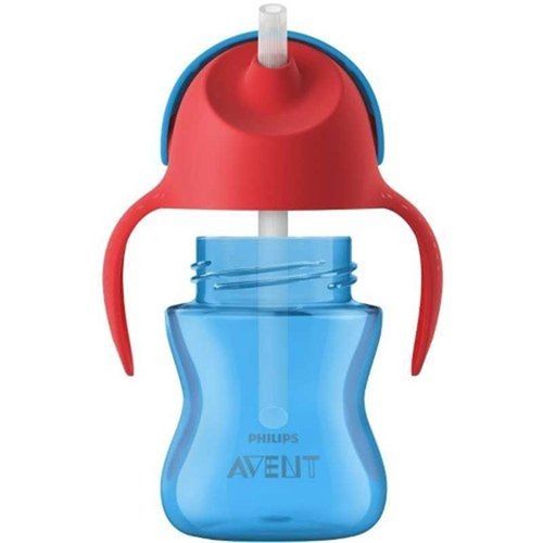Copo com Canudo 200ml Azul/Vermelho SCF796/01 9m  Avent Philips