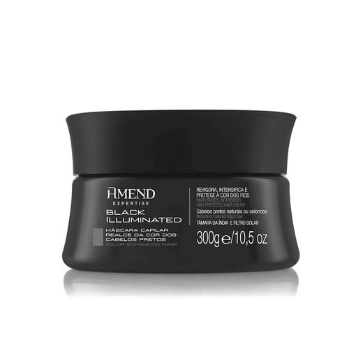Máscara Realce da Cor Black Illuminated 300g Amend