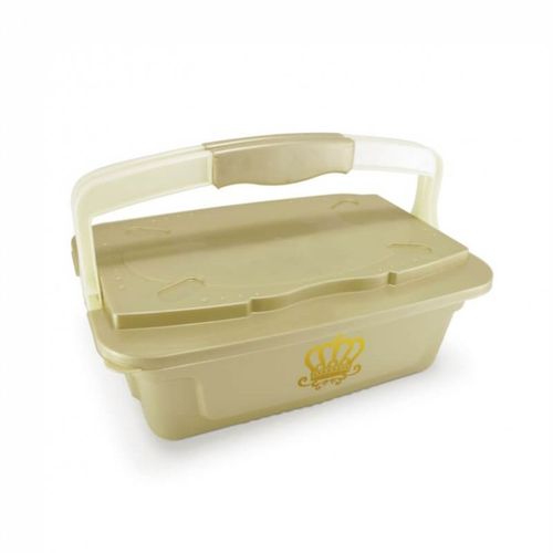 Organizador 10 Litros com Alça Dourado Cajovil