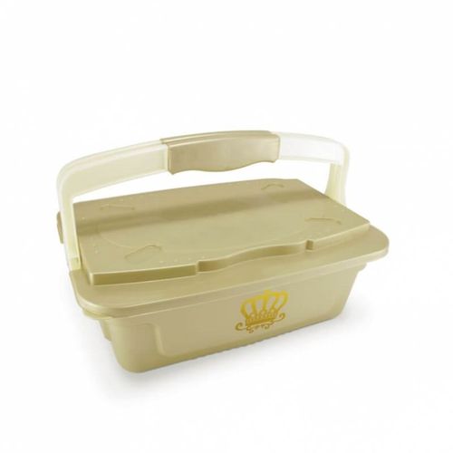 Organizador 5,6 Litros com Alça Dourado Cajovil