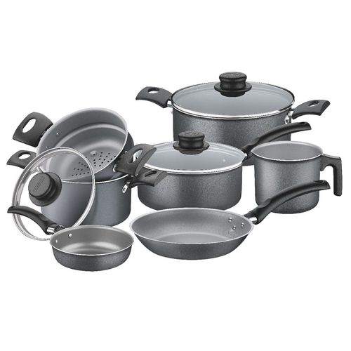Jogo de Panelas 7 Pcs Turim Preta 20298/685 Tramontina