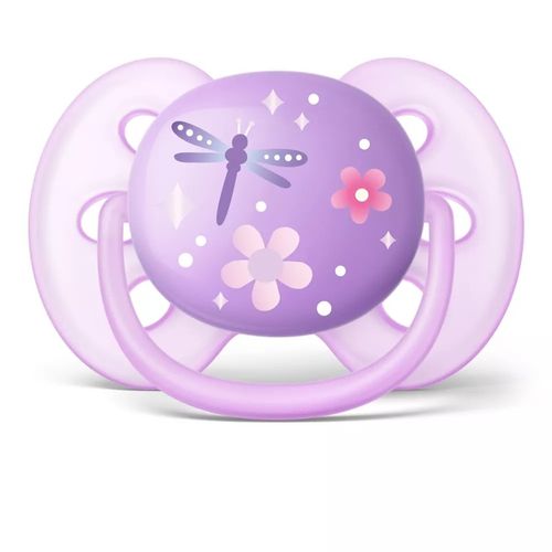 Chupeta Ultra Soft 6-18m Roxa SCF227/22 Avent Philips