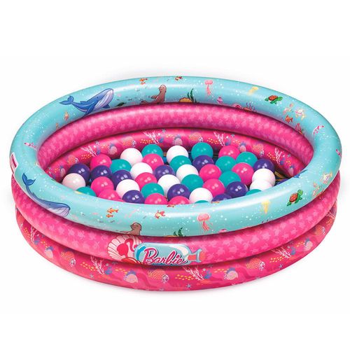 Piscina De Bolinhas Inflável Barbie Com 25 Bolinhas Fun