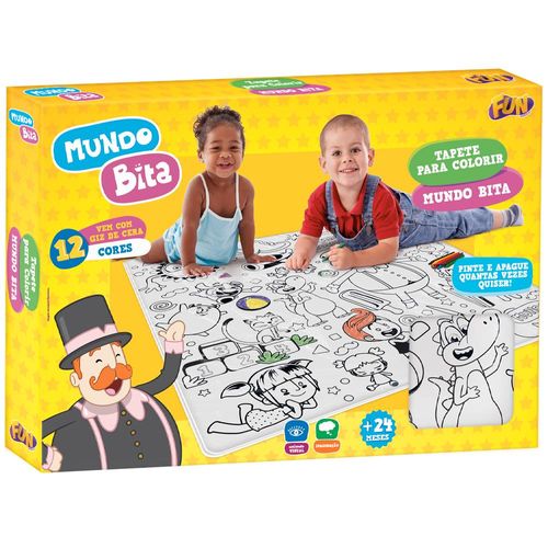 Tapete Para Colorir Pinte E Apague Mundo Bita
