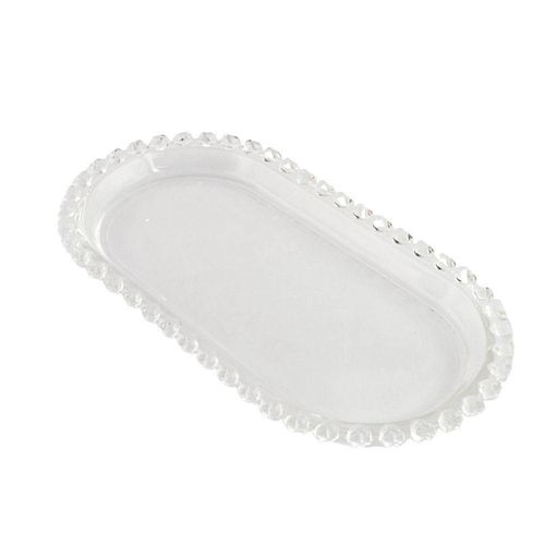 Travessa Oval De Cristal Coração Lyor