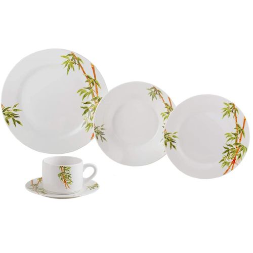 Aparelho De Jantar 20 Peças Tropicalis Porcelana Lyor