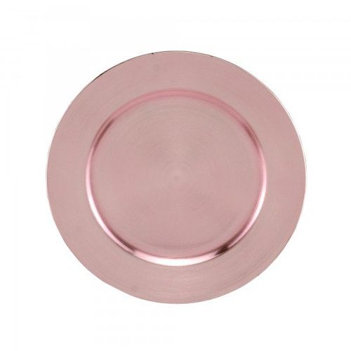 Sousplat De Plástico Opala Rose 33cm Lyor