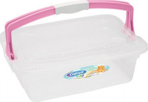 Organizador Com Alça Cajovil Rosa 3 Litros