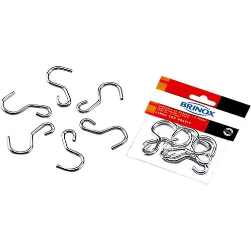 Conjunto de Ganchos Aço Inox 6 Peças Top Pratic Brinox