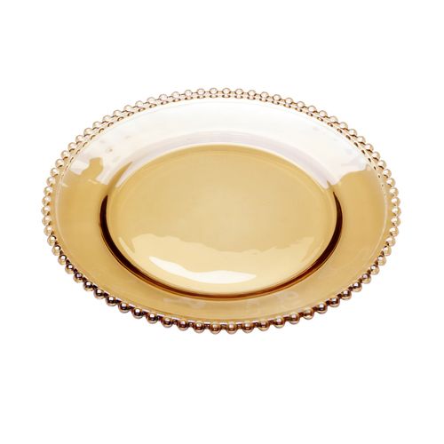Sousplat Cristal Pearl Âmbar 32x3 27662 Wolff