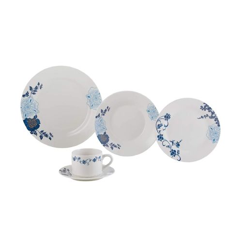Aparelho De Jantar 20 Peças Classic Porcelana Lyor