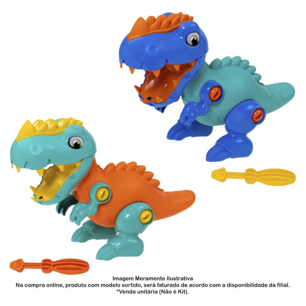 Dinossauro Tchuco Rex Monta e Desmonta Sortido - 0251 - Samba Toys - Dorémi  Brinquedos