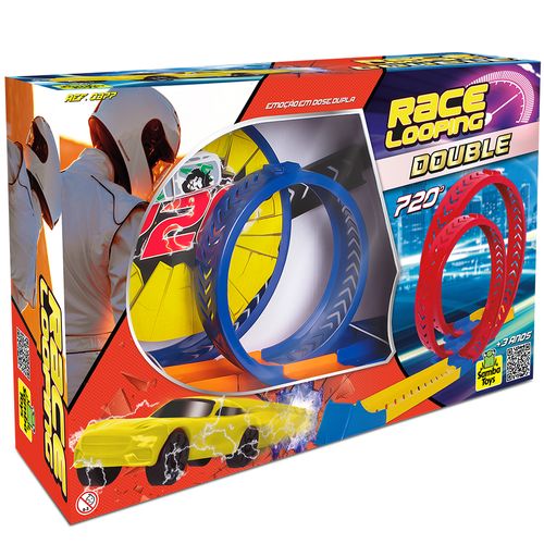 Pista Race Looping Double Cores Sortidas Samba Toys