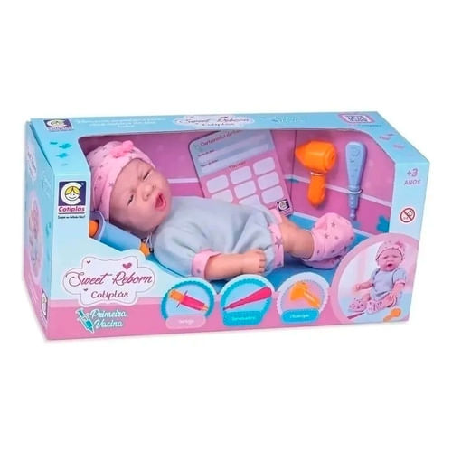 Boneca Sweet Reborn Primeira Vacina - 2433