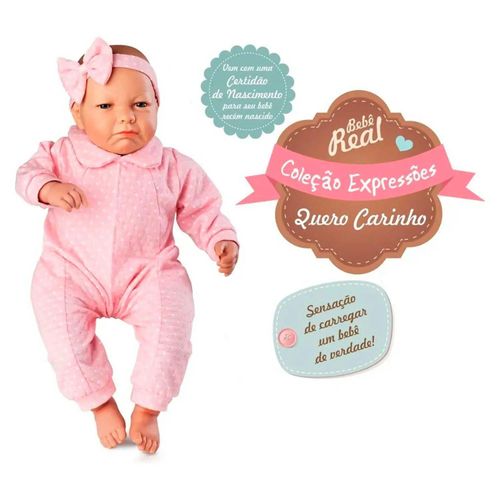 Bebê Real Expressões Quero Carinho Vinil Roma 5084