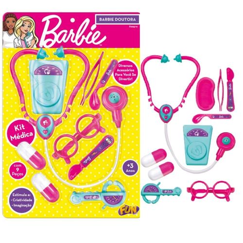 Kit Barbie Doutora F0057-9 Fun