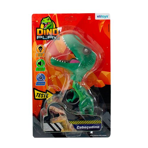 Dinossauro Cabeçudinho com Som e Luz Etitoys