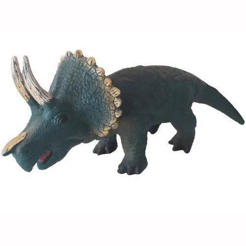 Triceratops De Brinquedo Vinil 37cm Dinossauro DB Play