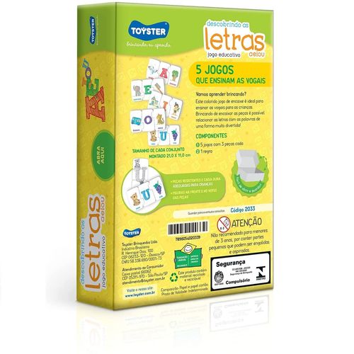Jogo Educativo Descobrindo As Letras