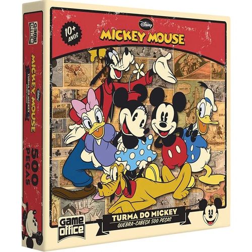 Quebra Cabeça 500 Peças Turma Do Mickey