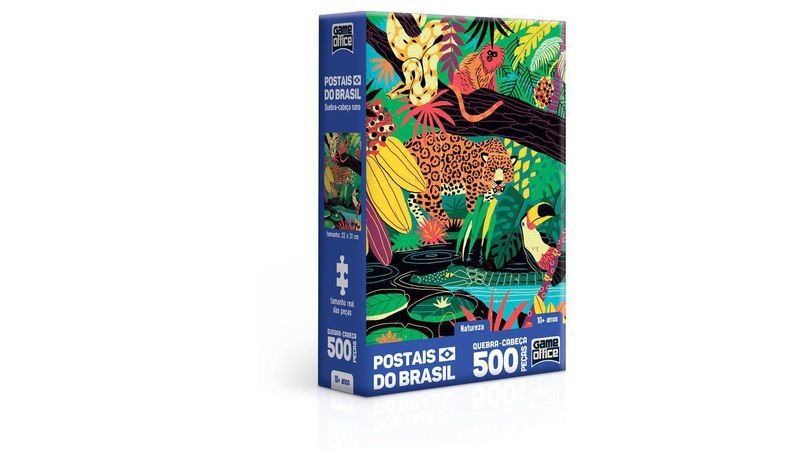 Postais do Brasil - Natureza - Quebra Cabeça 500 peças nano - Toyster  Brinquedos - Toyster