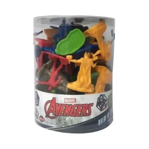 Balde Marvel Os Vingadores 40 Miniaturas 5cm 28423 Toyng