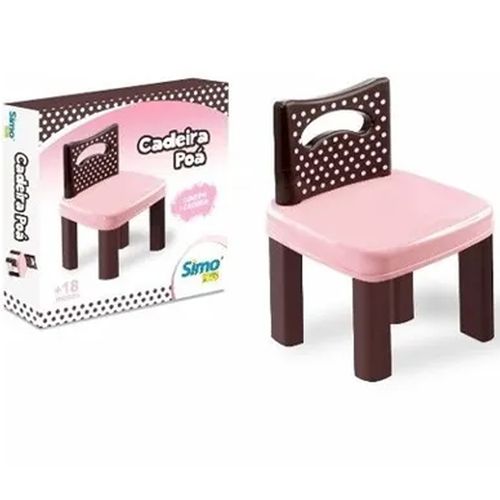 Cadeira Rosa E Marrom Poá 301 Simo Toys