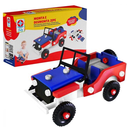 Carrinho De Brinquedo Monta e Desmonta Jipe
