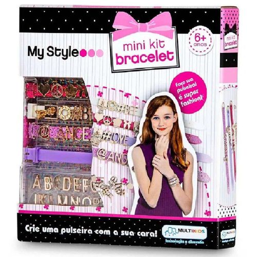 Kit Miçangas My Style Mini Kit Pulseiras com Letras Multikids